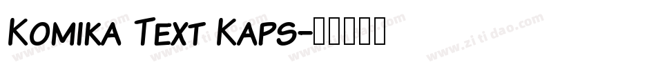 Komika Text Kaps字体转换